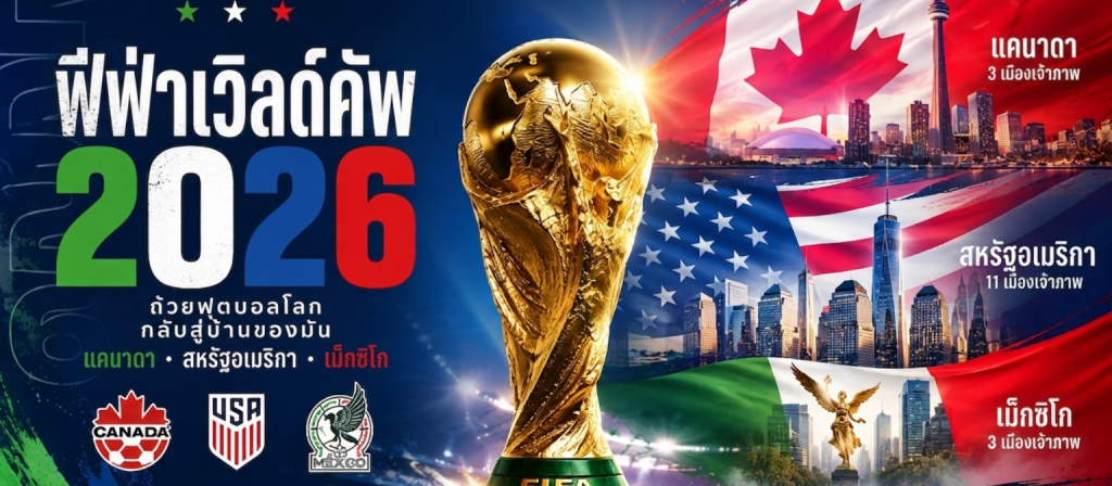 ฟุตบอลโลก 2026 (World Cup 2026) ศูนย์กลางข้อมูลฟุตบอลและการเดิมพันครบวงจร | World Cup