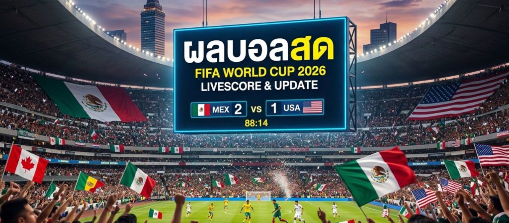 ผลบอลสด ฟุตบอล โลก 2026 อัปเดตสด ครบทุกแมตช์ที่ World Cup